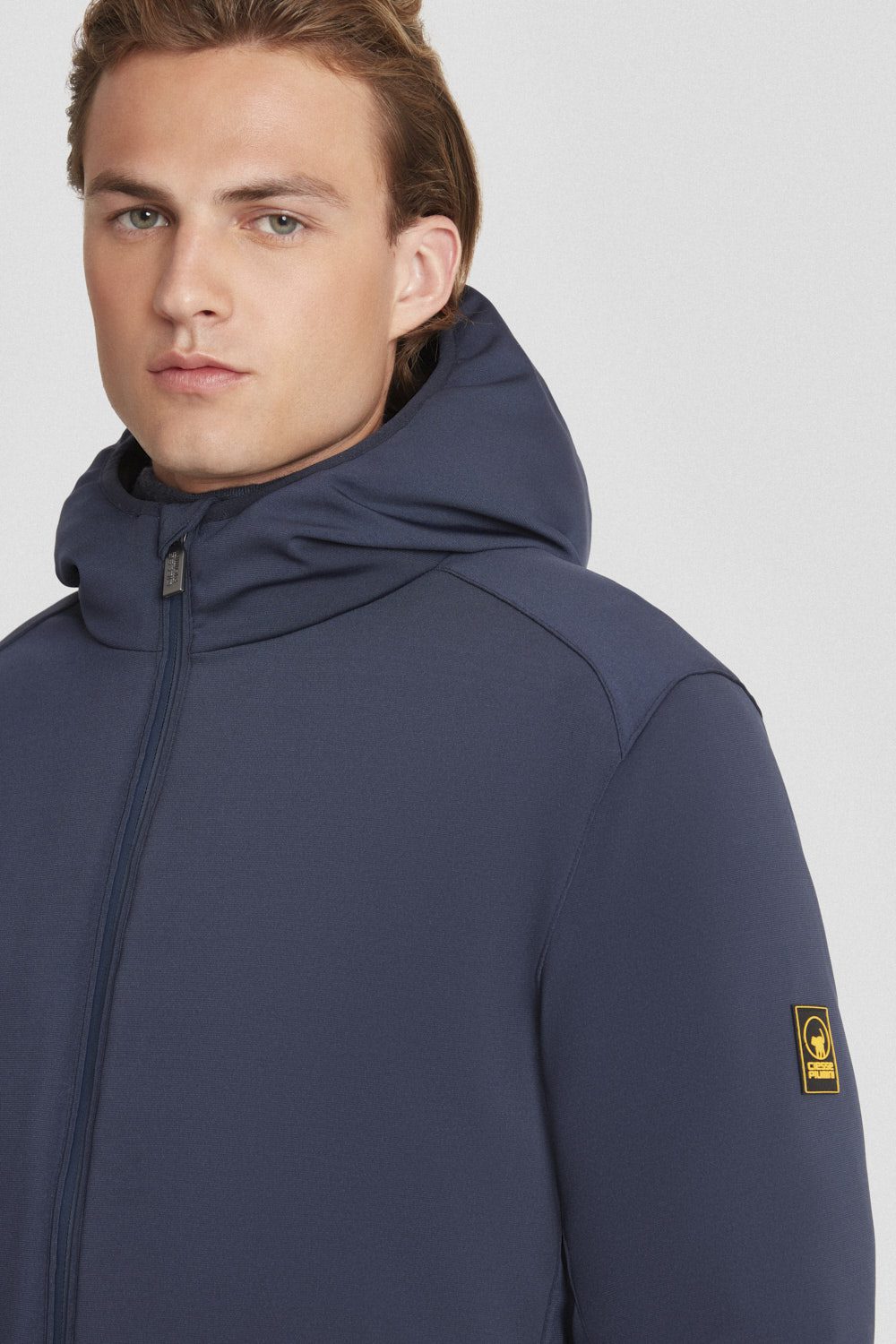 Giacca lunga blu in softshell Clem 3.0