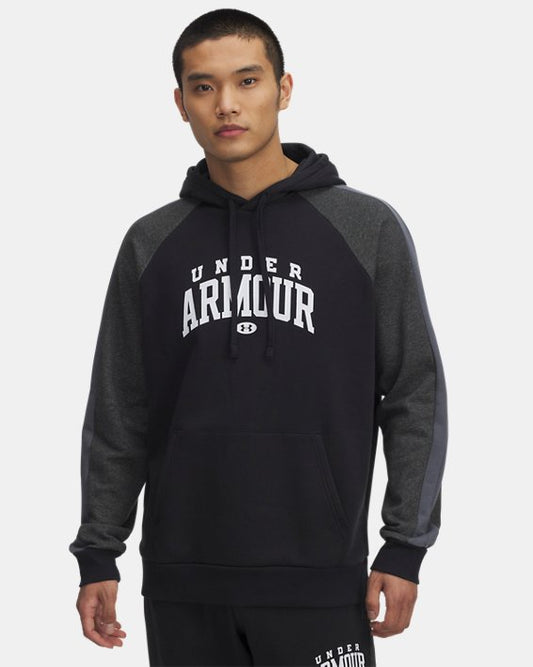 UA Rival Fleece Colorblock Felpa con cappuccio da uomo