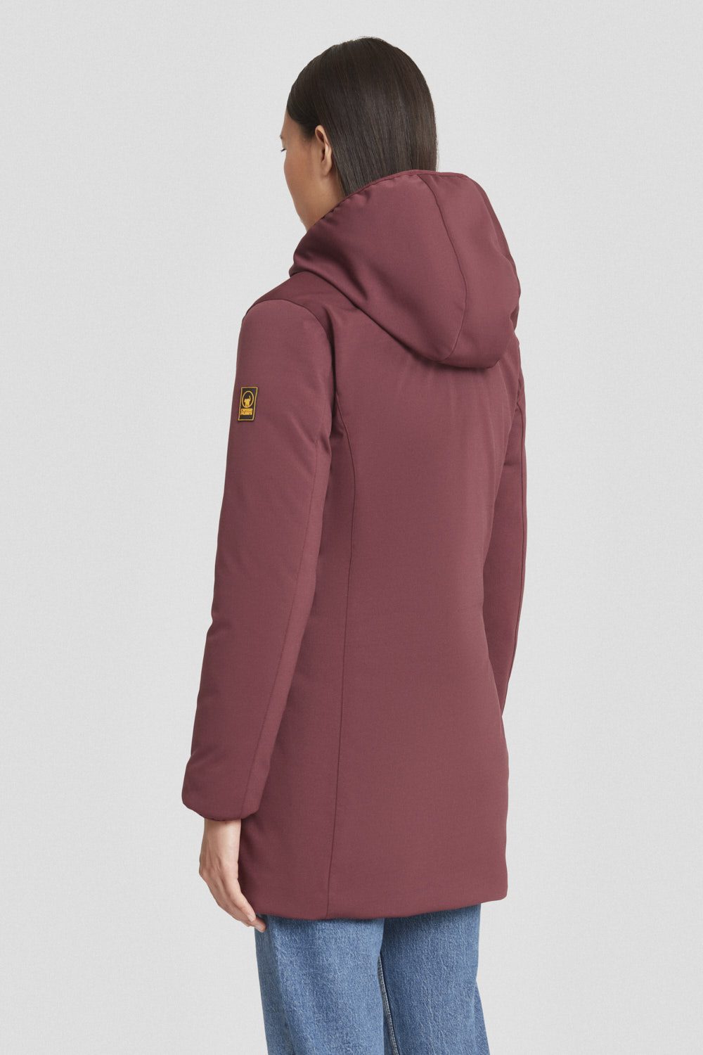 Giacca lunga prugna in softshell donna YSABEL 3.0