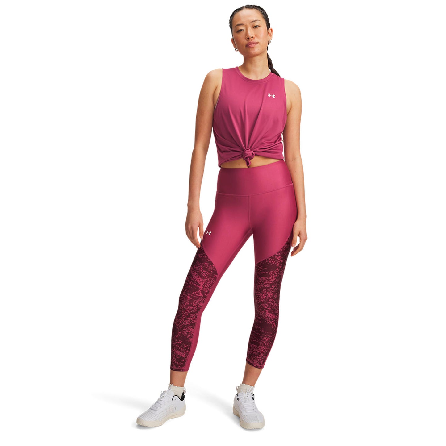UA Tech™ Printed Panel Leggings Ankle da donna