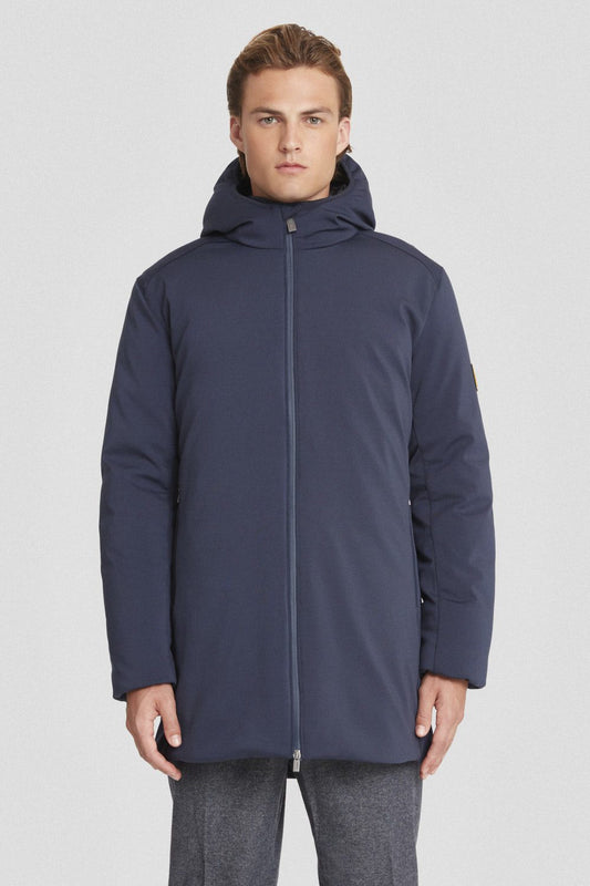 Giacca lunga blu in softshell Clem 3.0
