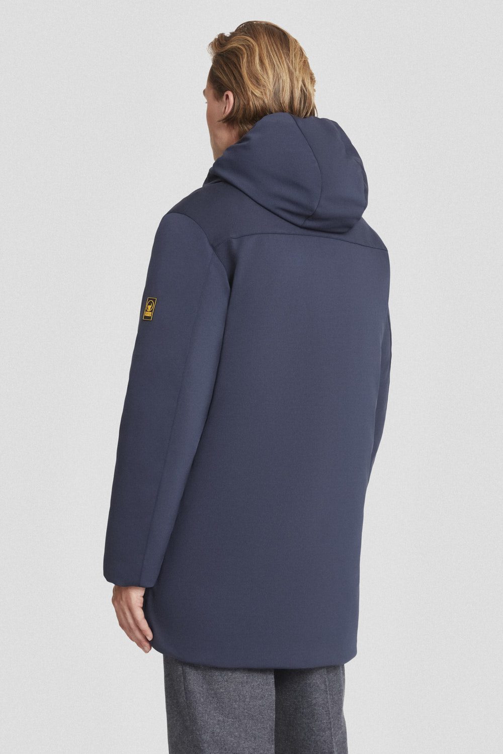 Giacca lunga blu in softshell Clem 3.0