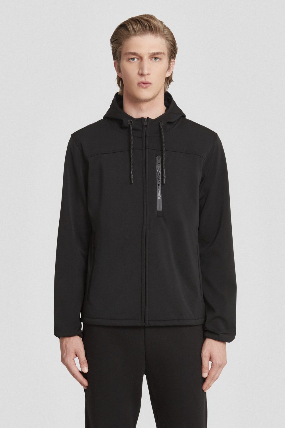 Felpa giubbino nera DOUG 3.0 - SOFTSHELL FLEECE