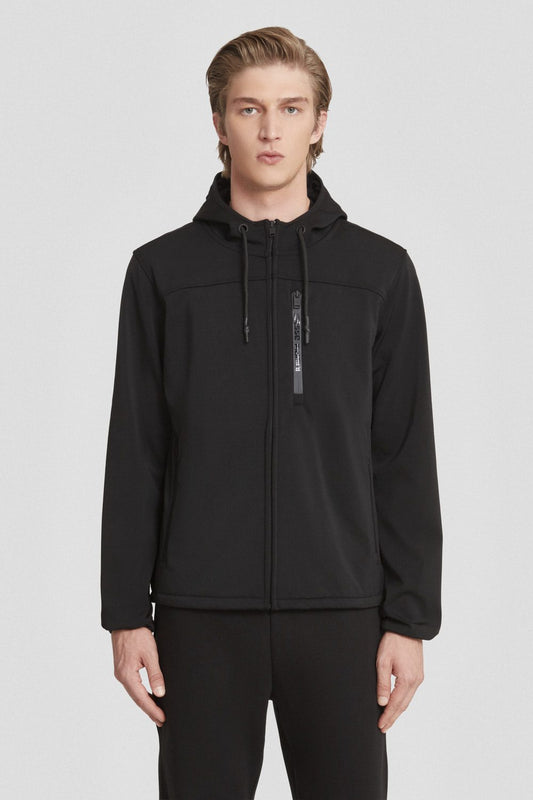 Felpa giubbino nera DOUG 3.0 - SOFTSHELL FLEECE