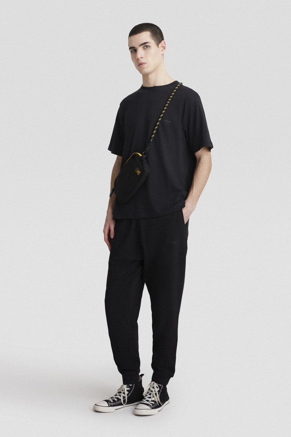 FLAX 3.0 - FLEECE COTTON PANTS NERO