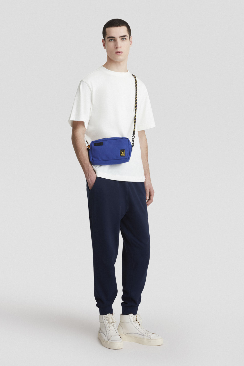 FLAX 3.0 - FLEECE COTTON PANTS BLU