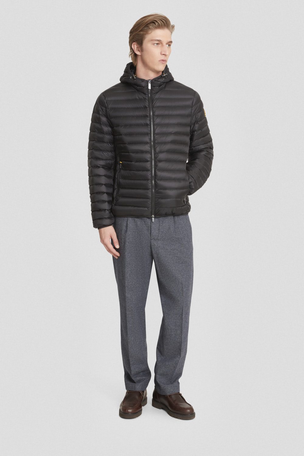 Piumino leggero nero con cappuccio FRANKLIN 3.0