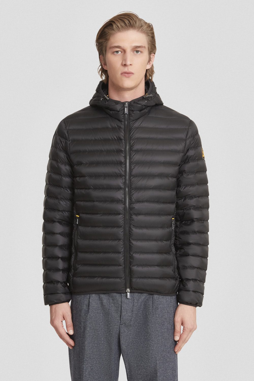 Piumino leggero nero con cappuccio FRANKLIN 3.0