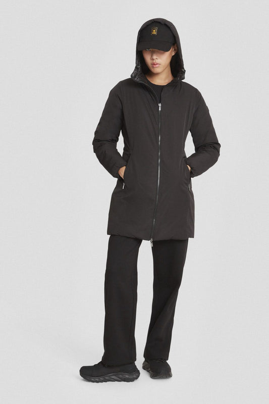 Piumino lungo nero reversibile KALIE 2.0