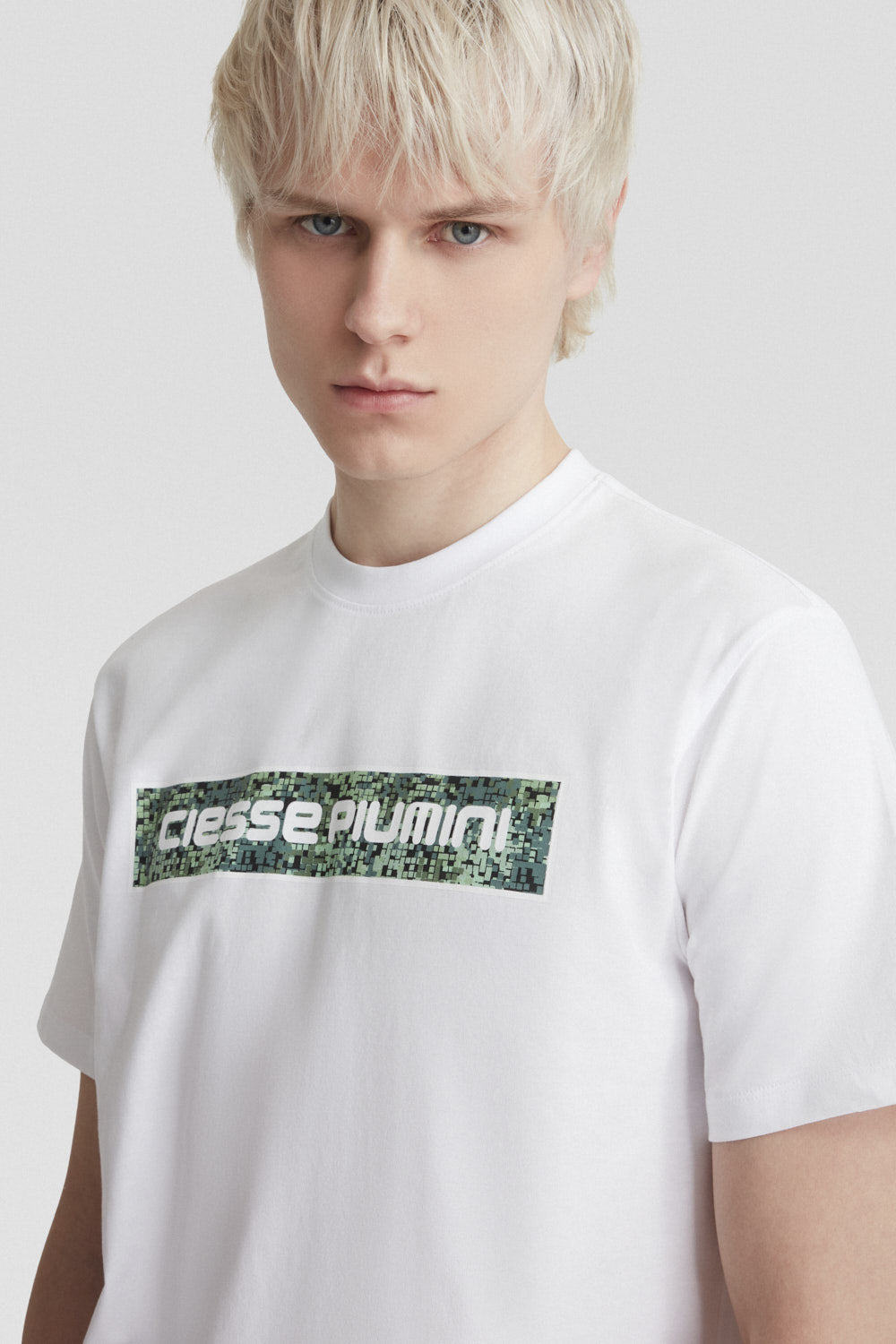 KLIS T-shirt in cotone bianca con logo stampato