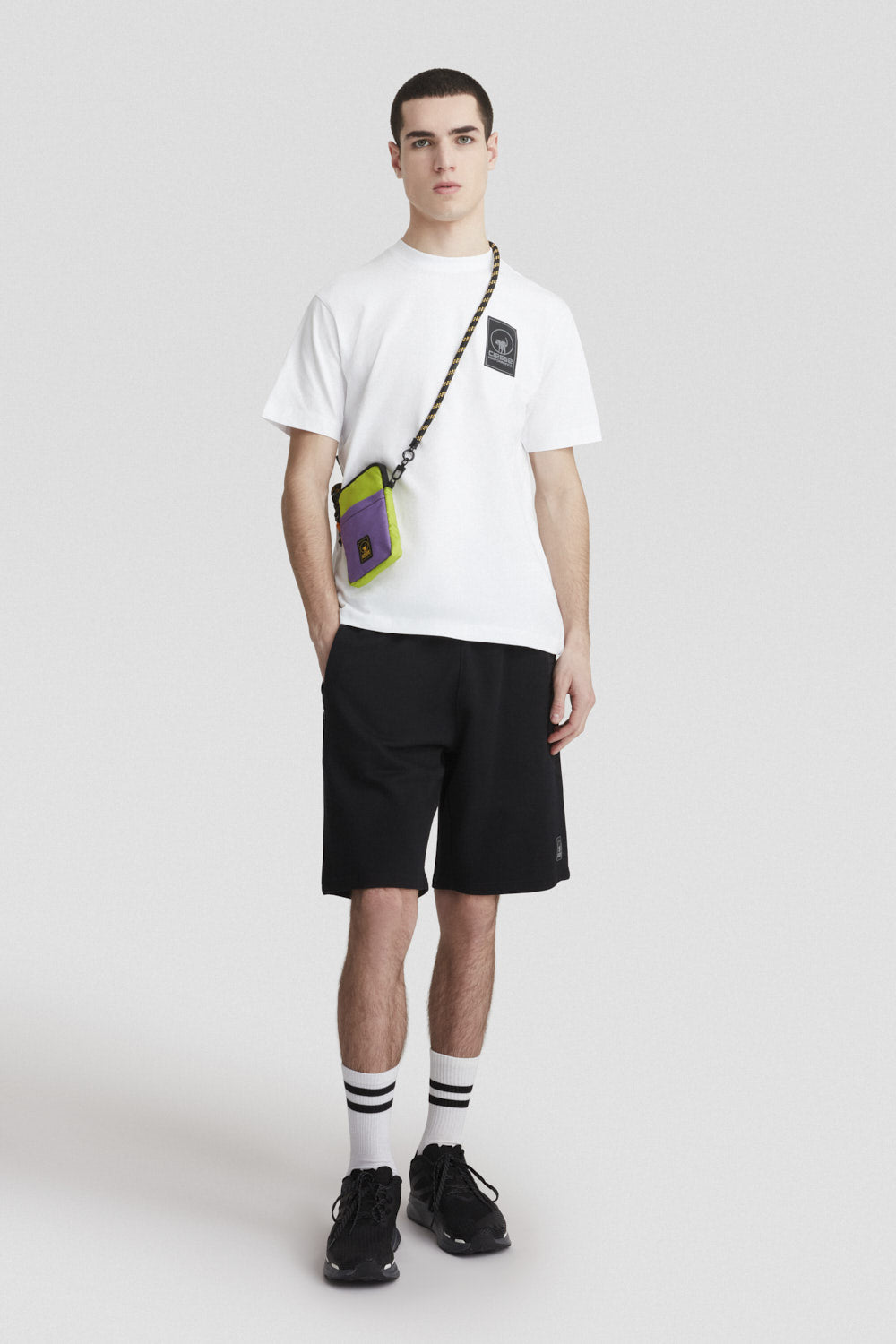 LIGY T-shirt in cotone bianca con logo sul davanti