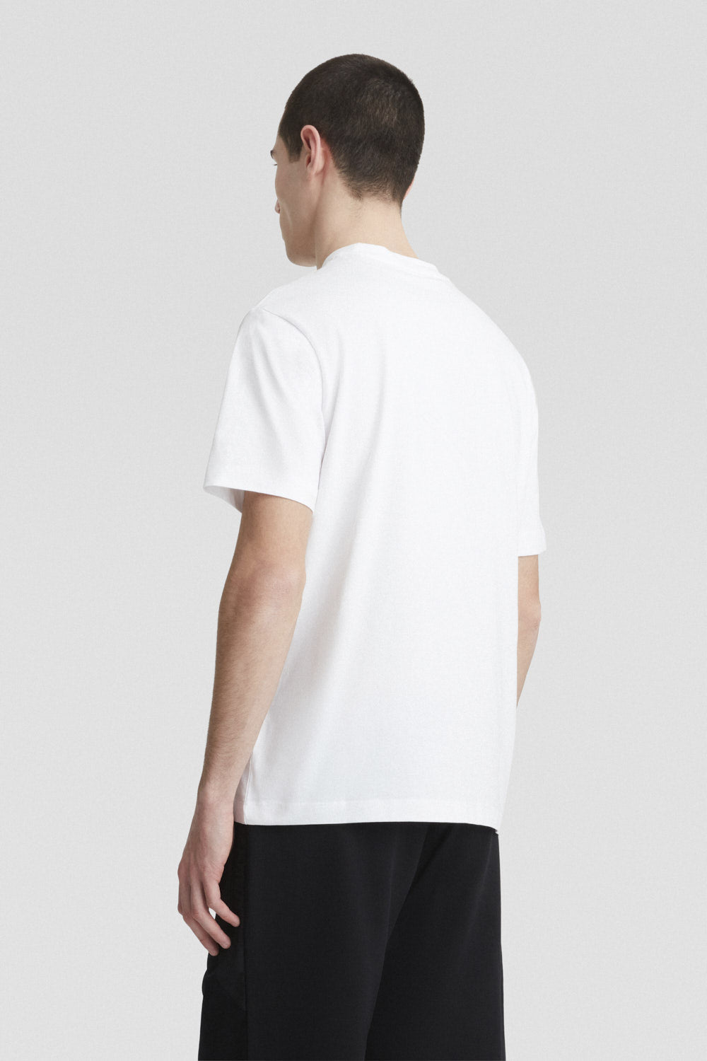 LIGY T-shirt in cotone bianca con logo sul davanti