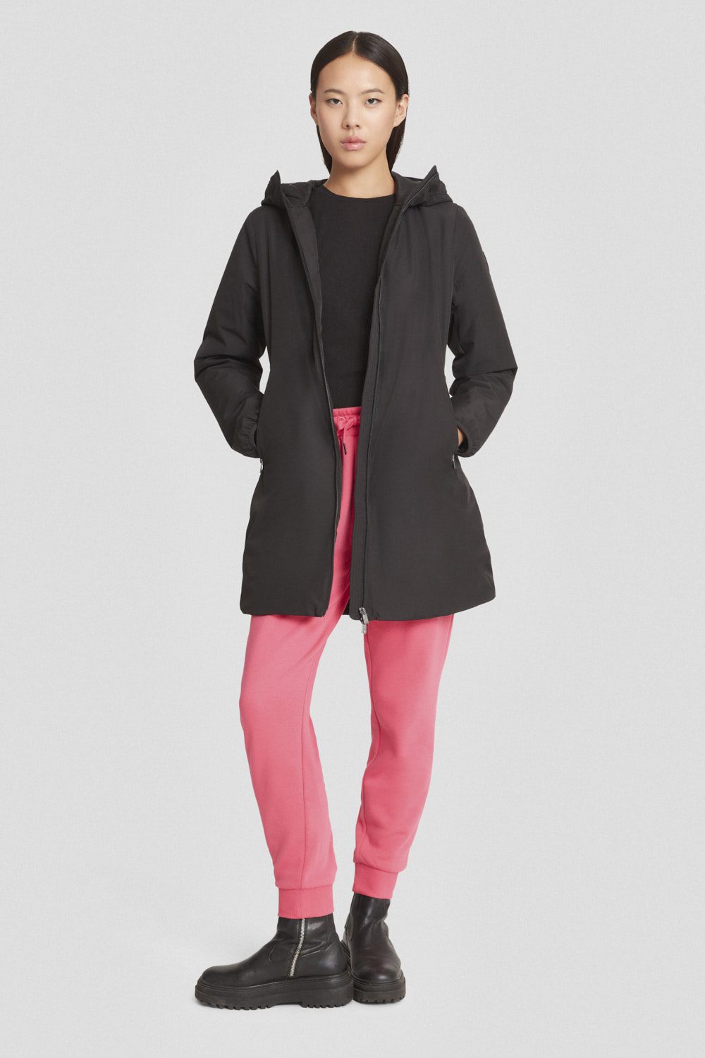 Giacca lunga imbottita con cappuccio Matilda