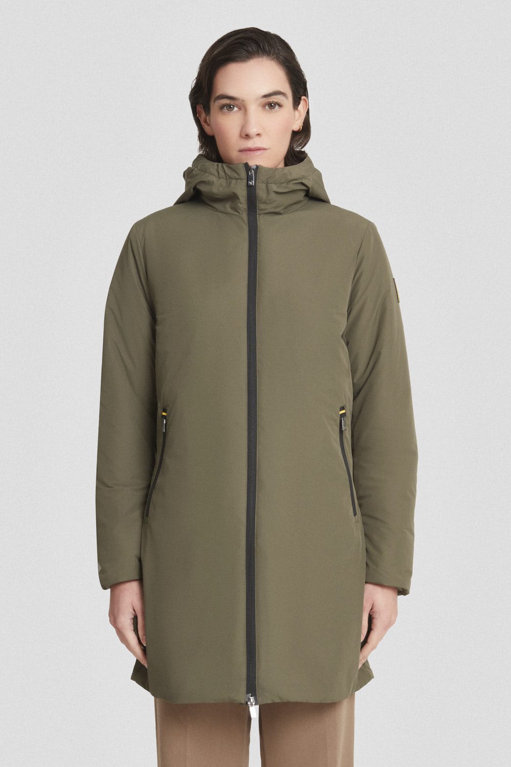 Giacca lunga imbottita con cappuccio Matilda