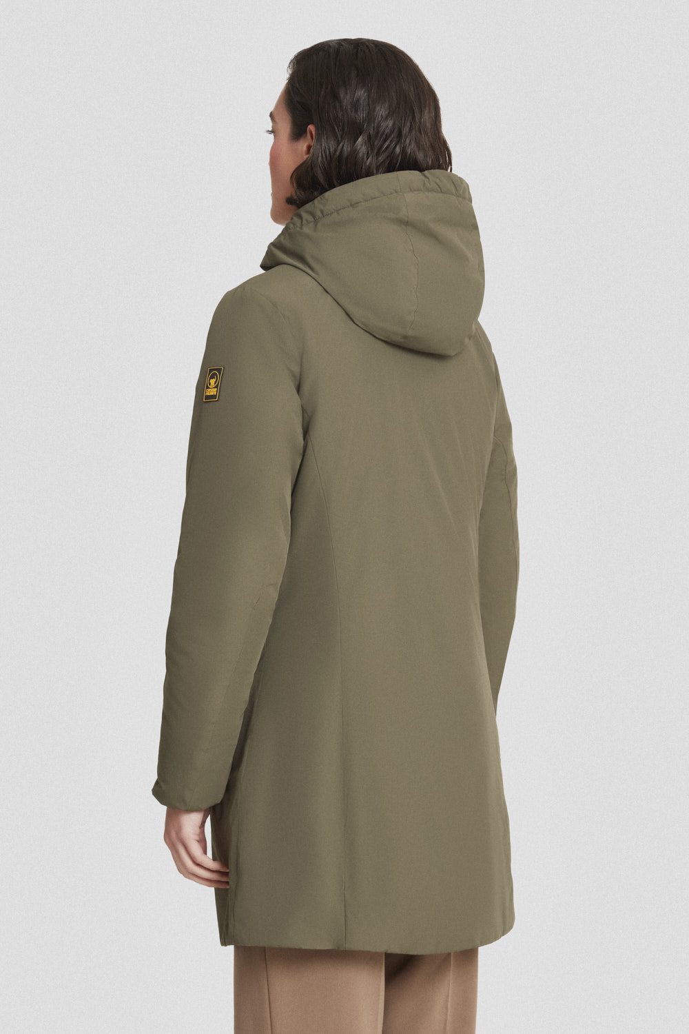 Giacca lunga imbottita con cappuccio Matilda