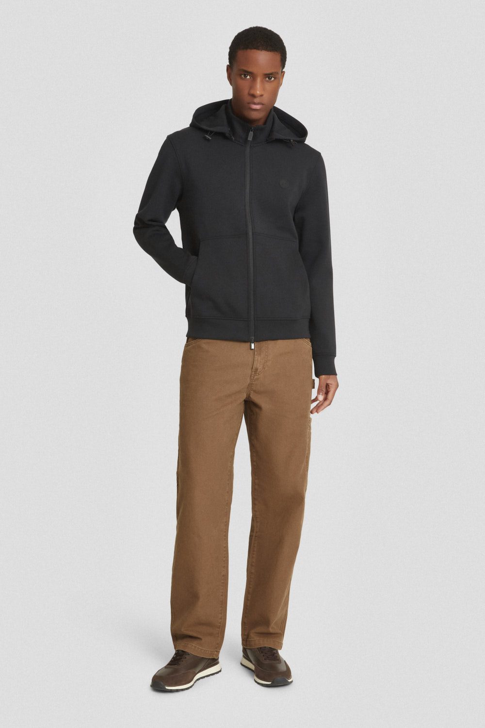 Felpa Ciesse Naku 2.0 Tech Hoodie Fleece nera uomo taglia M