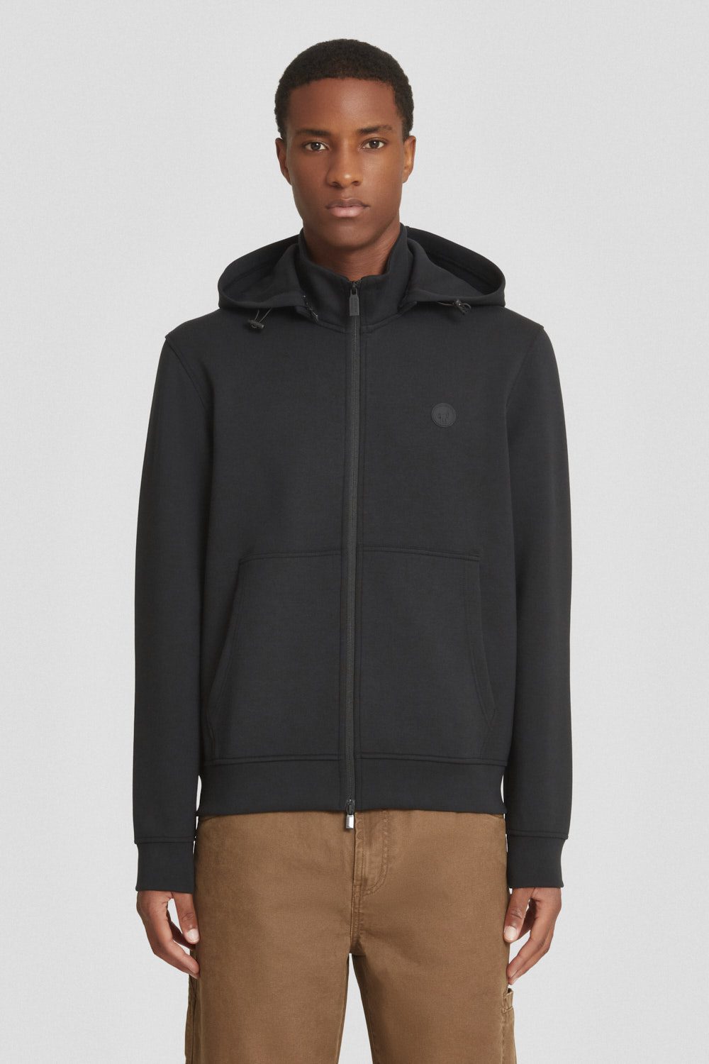 Felpa Ciesse Naku 2.0 Tech Hoodie Fleece nera uomo taglia S