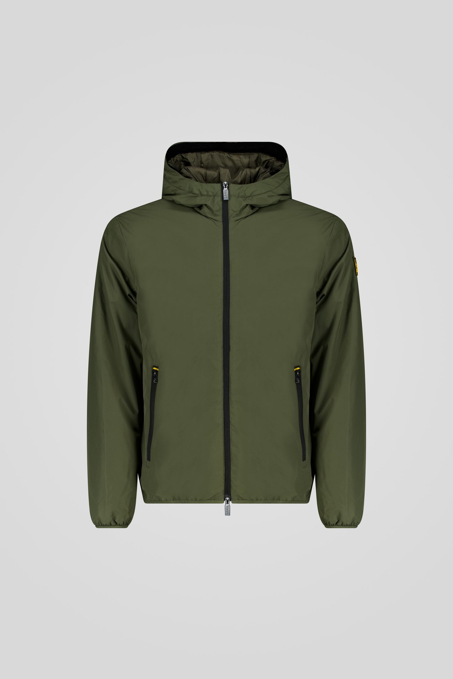 Giacca imbottita verde con cappuccio PETER