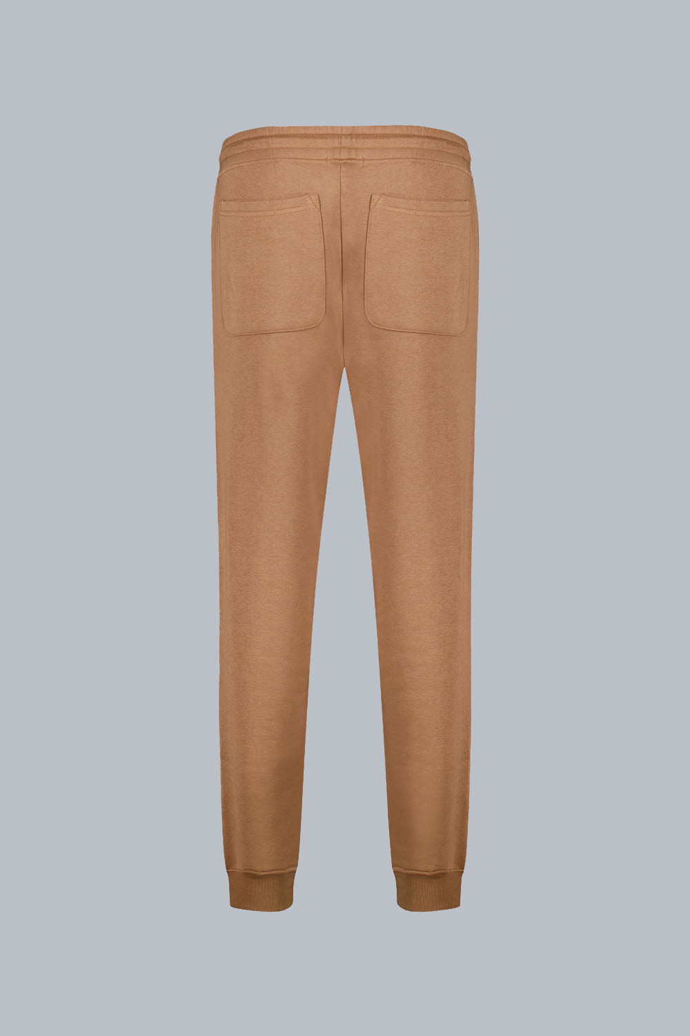 RICO PANT –  Pantaloni in cotone marrone con elastico sul fondo