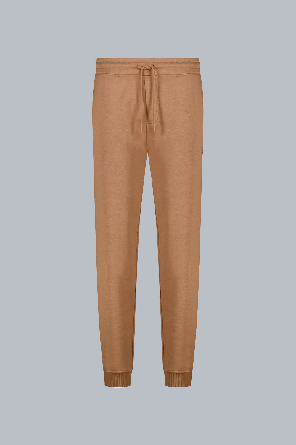 RICO PANT –  Pantaloni in cotone marrone con elastico sul fondo