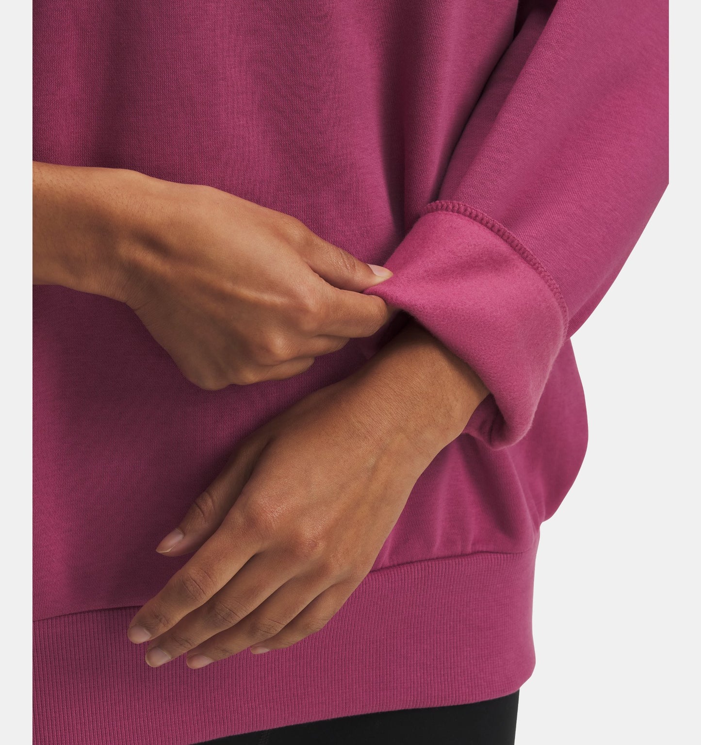 UA Rival Fleece Felpa Oversized Crew da donna