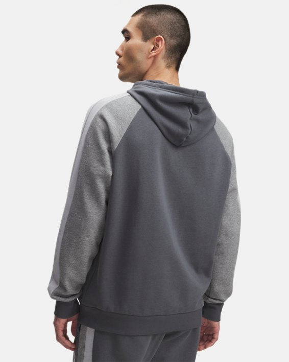 UA Rival Fleece Colorblock Felpa con cappuccio da uomo