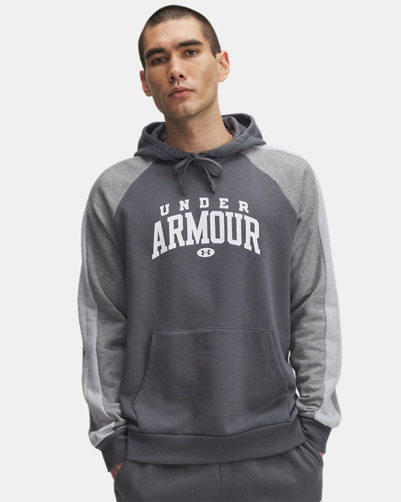 UA Rival Fleece Colorblock Felpa con cappuccio da uomo