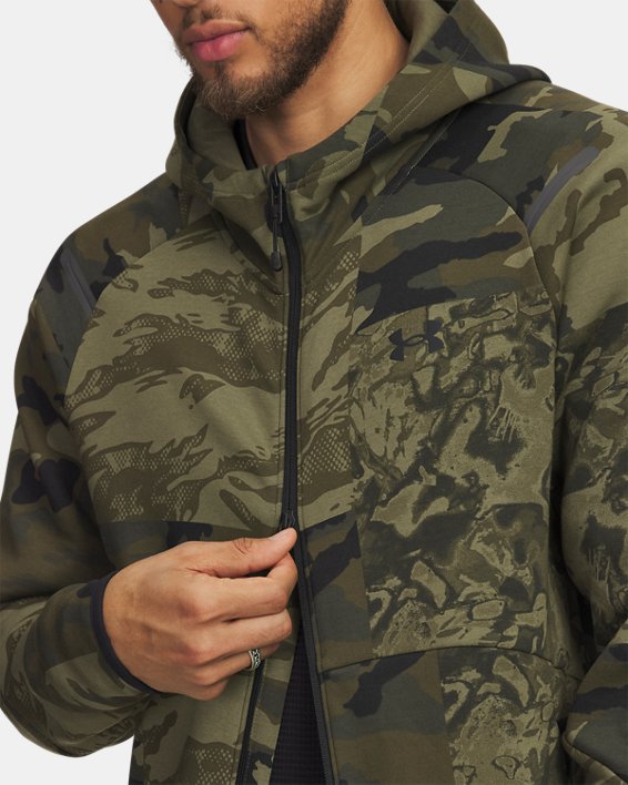UA Unstoppable Fleece Camo Felpa Full Zip da uomo