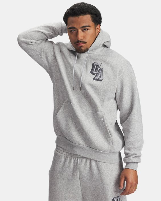 UA Icon Fleece Graphic Felpa con cappuccio da uomo