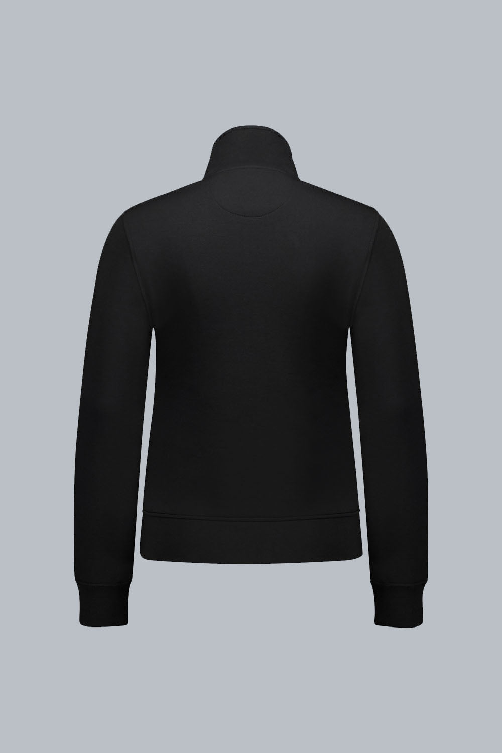 VANE – Felpa full zip nera in tessuto tecnico