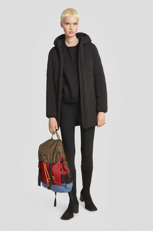 Giacca lunga nero in softshell YSABEL 3.0
