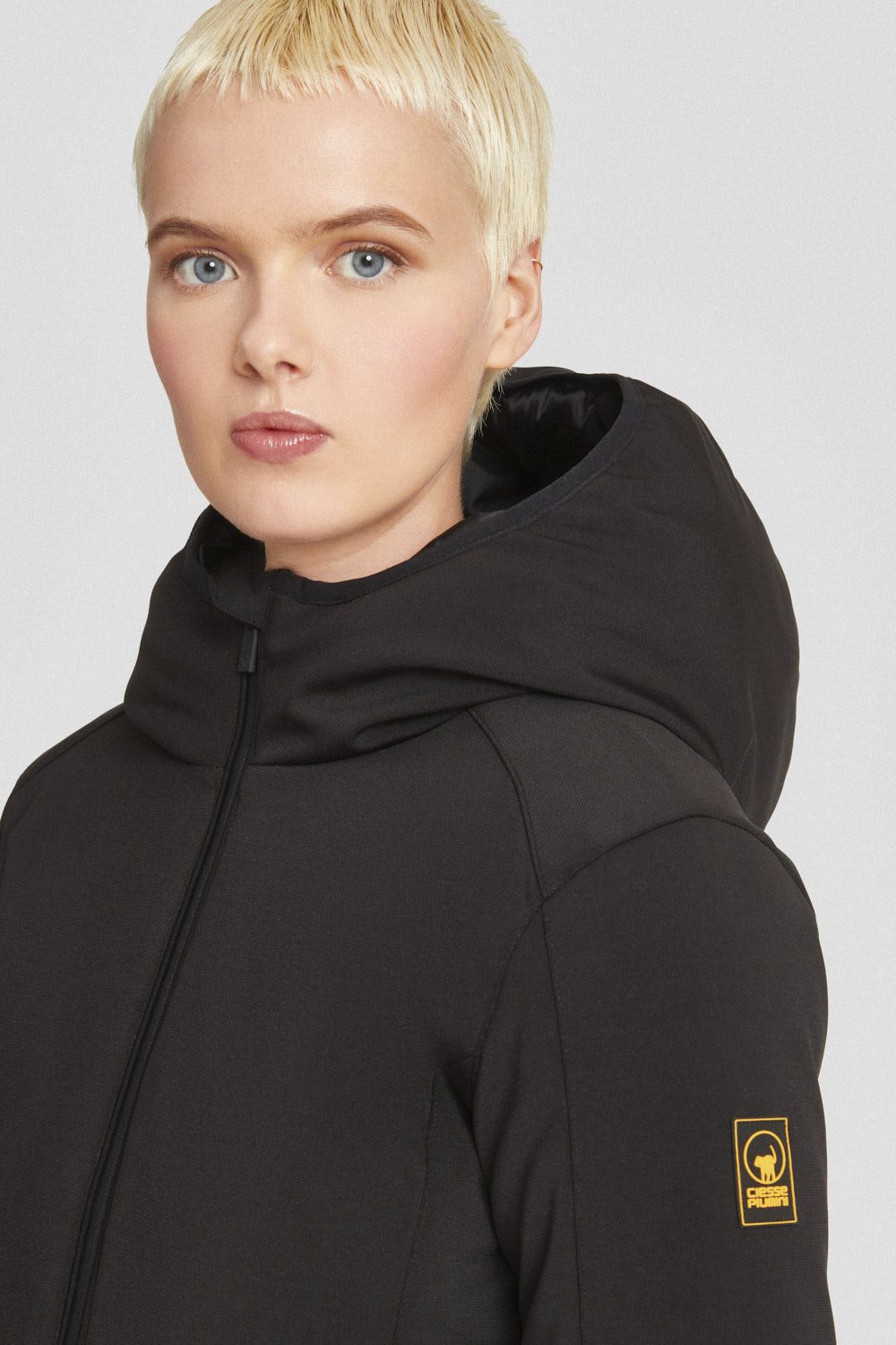 Giacca lunga nero in softshell YSABEL 3.0