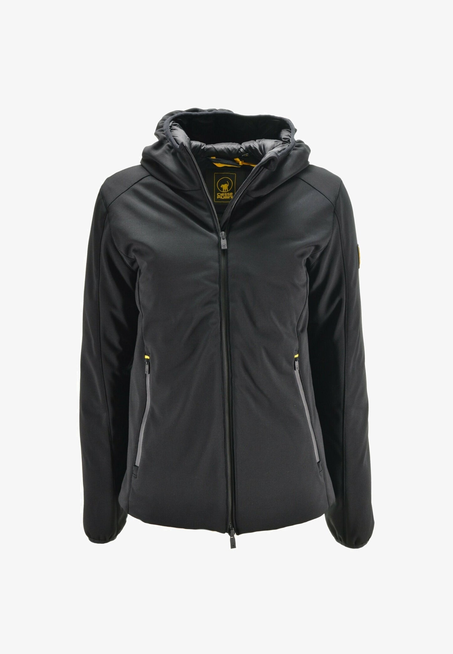 Piumino Corto Donna YSABEL SH Nero con Cappuccio