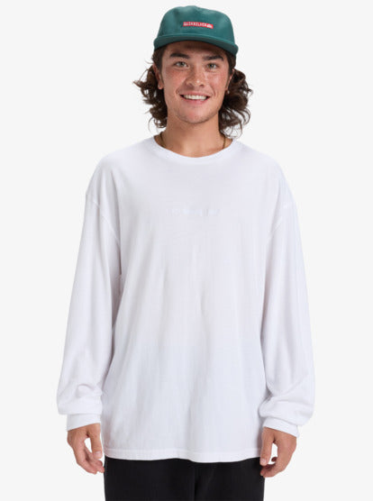 Quiksilver Salt Water T-shirt Manica Lunga Uomo white