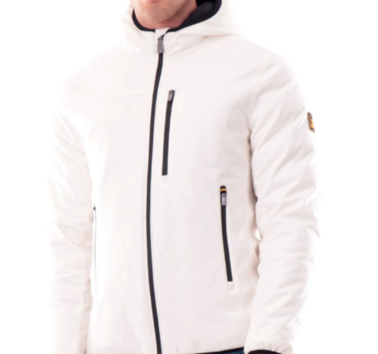 Giacca corta bianco  in softshell JAYDEN 3.0